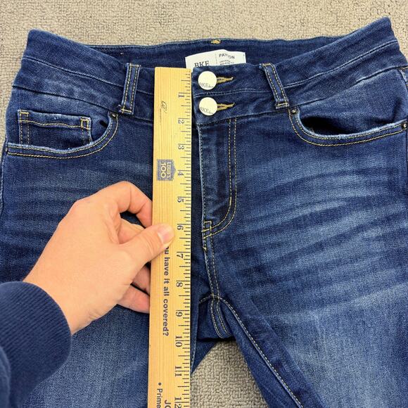 BKE Jeans Women 25x 31.5 Blue Denim Payton Mid-Rise Skinny Universal Fit Stretch - Picture 7 of 11